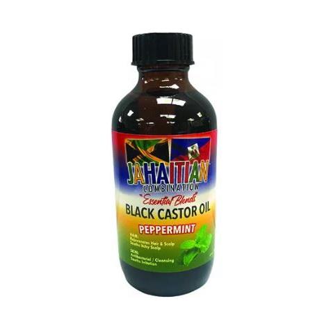 Jahaitian Combination Health & Beauty Jahaitian Combination Black Castor oil  Peppermint 4oz