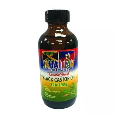 Jahaitian Essential Blend Black Castor Oil & Tea Tree 4oz | gtworld.be 
