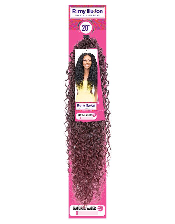 Janet Collection Health & Beauty Remy Illusion Natural Water Wave  20"/30" extension Synthetic Hair