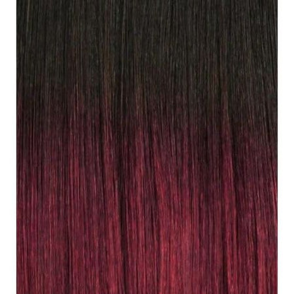 Janet Collection Health & Beauty Schwarz-Rot Mix Ombré #T1B/530 Janet Collection Box Braid Curly Finish 12" Synthetic Hair