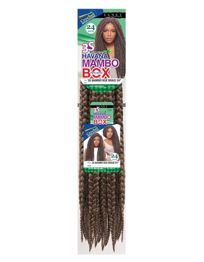 Janet Collection Janet Collection Havana Mambo Box Braid 24" - Three Strand Synthetic Hair