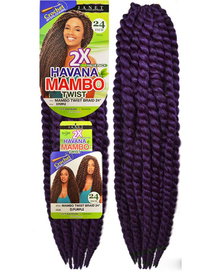 Janet Collection Janet Collection Havana Mambo Twist 24" Synthetic Hair 2X Value Pack