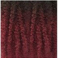 Janet Collection Schwarz-Burgundy Mix Ombre #OET1B/Burg Janet Collection Verspielter Ananas-Ponytail-Squiggle  Cheveux synthétiques