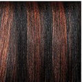 Janet Collection Schwarz-Mahagony Mix #FR1B/33 Janet Collection Prestige One Alco Remy Yaki Weave 6 pcs 100% Remy Human Hair