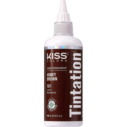 Kiss Health & Beauty Kiss Tintation  Honey Brown Kiss Semi-Permanent Hair Color Tintation 148ml