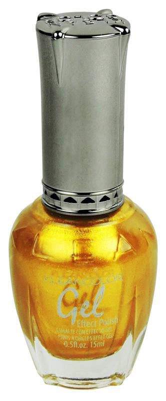 Kleancolor Kleancolor GEL EFFECT POLISH METALLIC YELLOW G162, 15ml