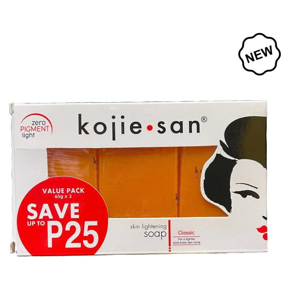 Kojie San Health & Beauty Kojie San Skin Lightening Soap 65g Pack Of 3 Soaps