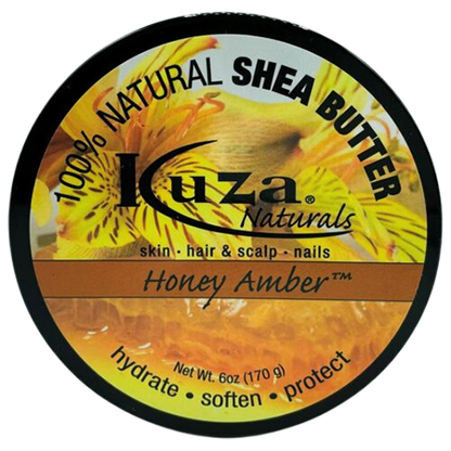 Kuza Health & Beauty Kuza 100% Natural Shea Butter Honey Amber 6 oz