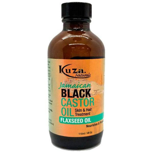 Kuza Health & Beauty Kuza Jamaican Black Castrol Flaxseed Oil 4oz