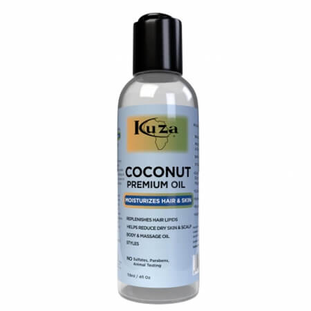 Kuza Kuza Coconut Premium Oil 4 oz