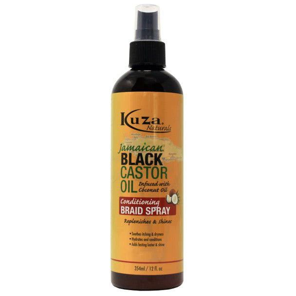 Kuza Kuza Jamaican Black Castor Oil Conditioning Braid Spray 12 Oz