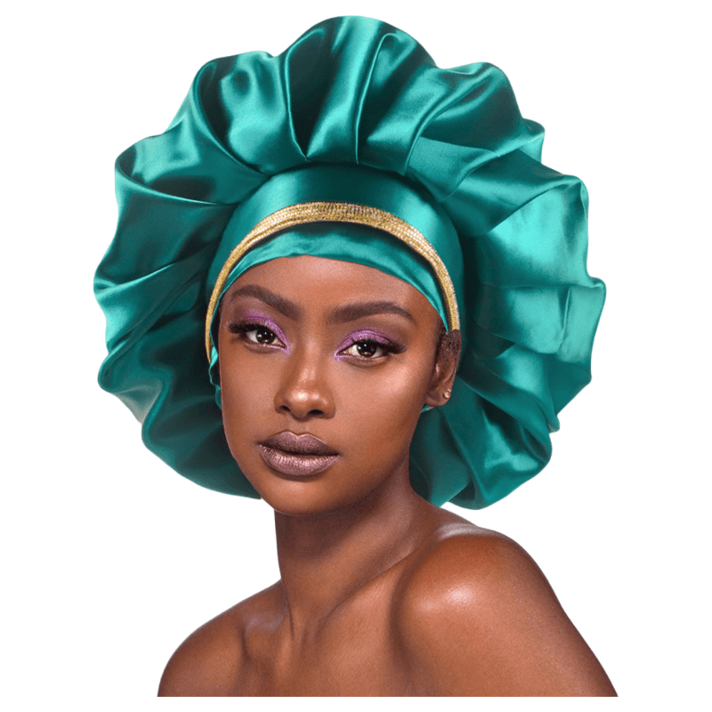 London Loox Health & Beauty London Loox Luxury Bonnet Green #1 London Loox Luxury Satin Bonnets