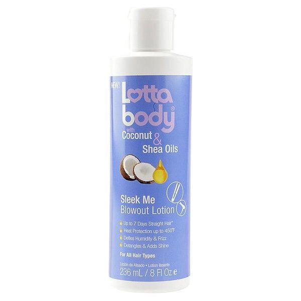 Lotta body Health & Beauty Lottabody Coconut & Shea Oils Sleek Me Blowout Lotion 236ml