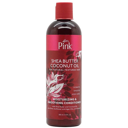 Luster's Pink Health & Beauty Pink Shea Butter Huile de Noix de Coco Après-Shampooing Hydratant et Lissant 355ml