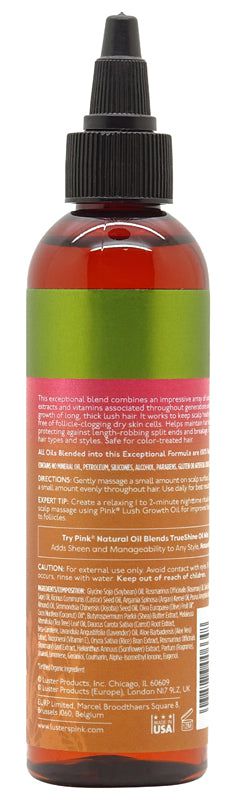 Luster's Pink Pink Natural Oil Blends Lush Growth Oil 118ml