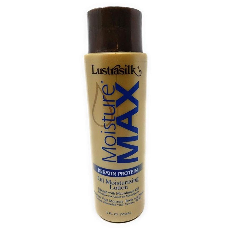 Lustrasilk Health & Beauty Lustrasilk Moisture Max Keratin Protein Oil Moisturizing Lotion 12oz