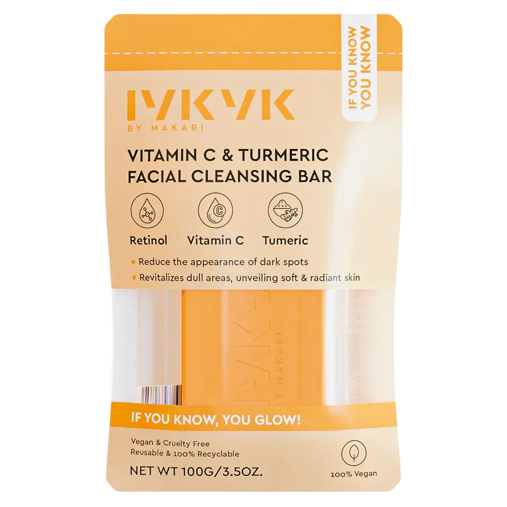 Makari Health & Beauty Makari - Pain nettoyant visage à la vitamine C et au curcuma 100g