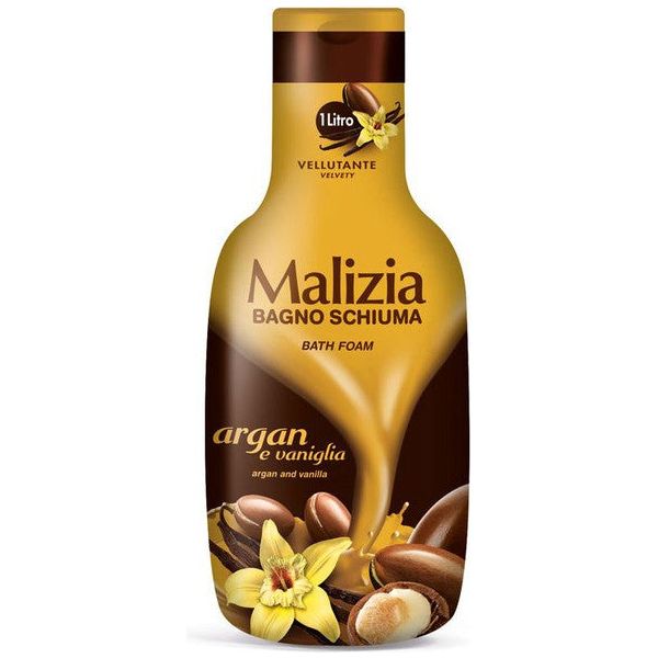 Malizia Health & Beauty Malizia Bath Foam Argan and Vanilla 1L