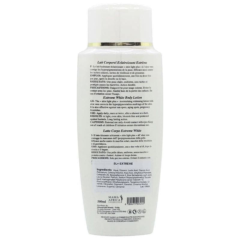 Mama Africa Health & Beauty Mama Africa Skin Light Plus Extreme Active White Whitening Body Lotion 500ml