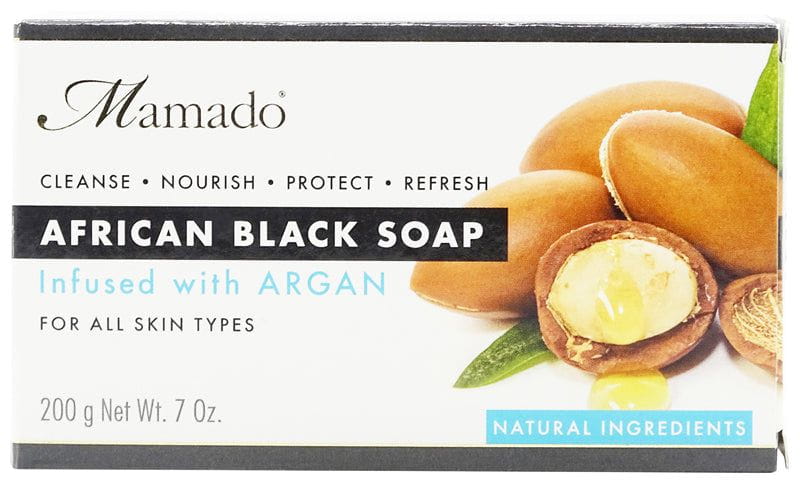 Mamado Mamado African Black Soap Infused with Argan 200g