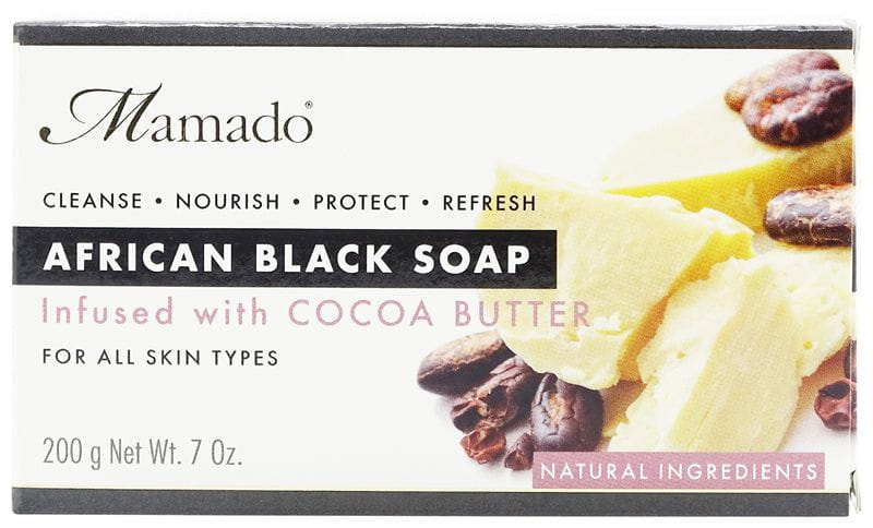 Mamado Mamado African Black Soap Infused with Cocoa Butter 200g