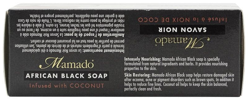 Mamado Mamado African Black Soap Infused with Coconut 200g