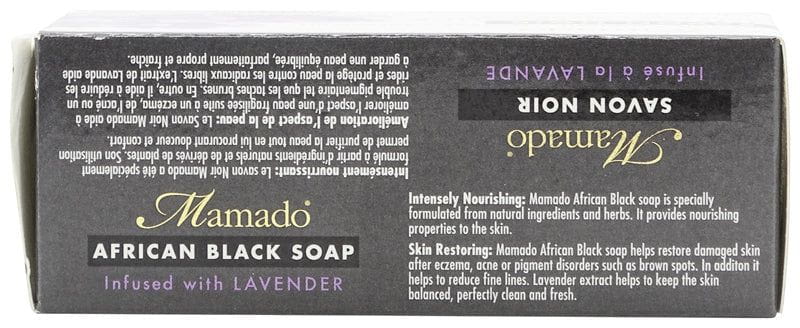 Mamado Mamado African Black Soap Infused with Lavender 200g