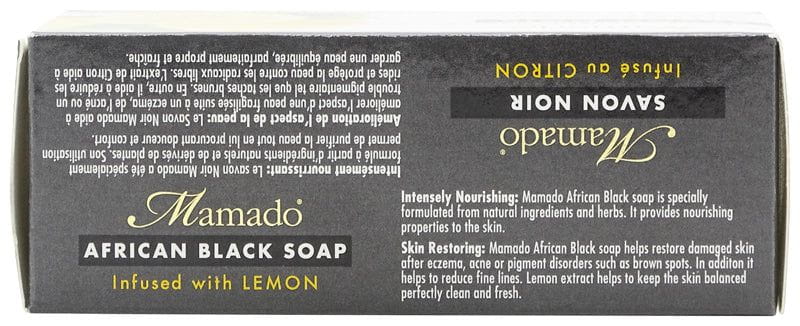 Mamado Mamado African Black Soap Infused with Lemon 200g