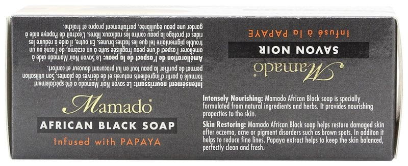 Mamado Mamado African Black Soap Infused with Papaya 200g