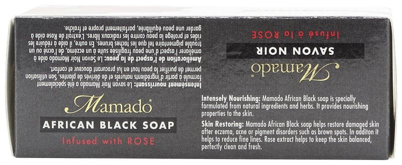 Mamado Mamado African Black Soap Infused with Rose 200g