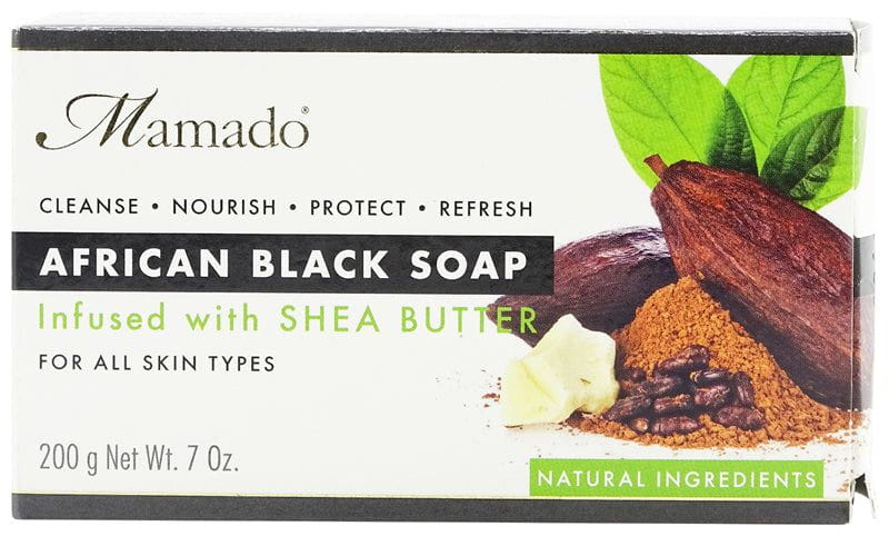 Mamado Mamado African Black Soap Infused with Shea Butter 200g