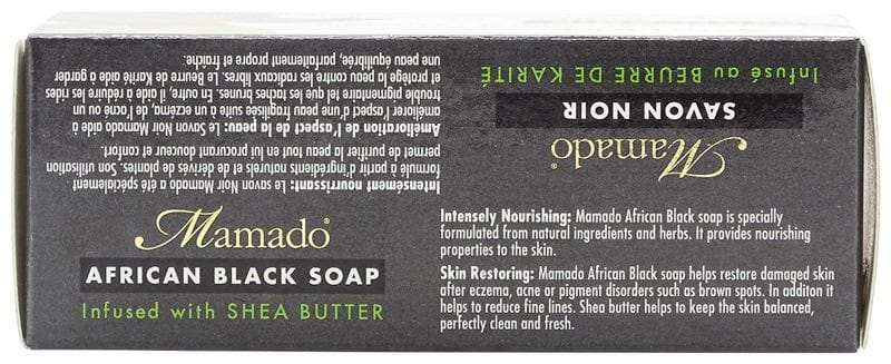 Mamado Mamado African Black Soap Infused with Shea Butter 200g