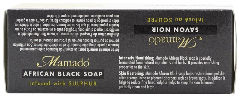Mamado Mamado African Black Soap Infused with Sulphur 200g