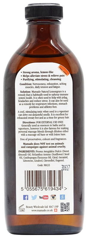 Mamado Mamado Natural Lemongrass Oil 150ml