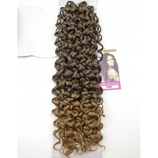 Mane Concept Health & Beauty Mane Concept Afri-Naptural Caribbean Sassy Curl Crochet Braid Kanekalon + Toyokalon Fiber 18"