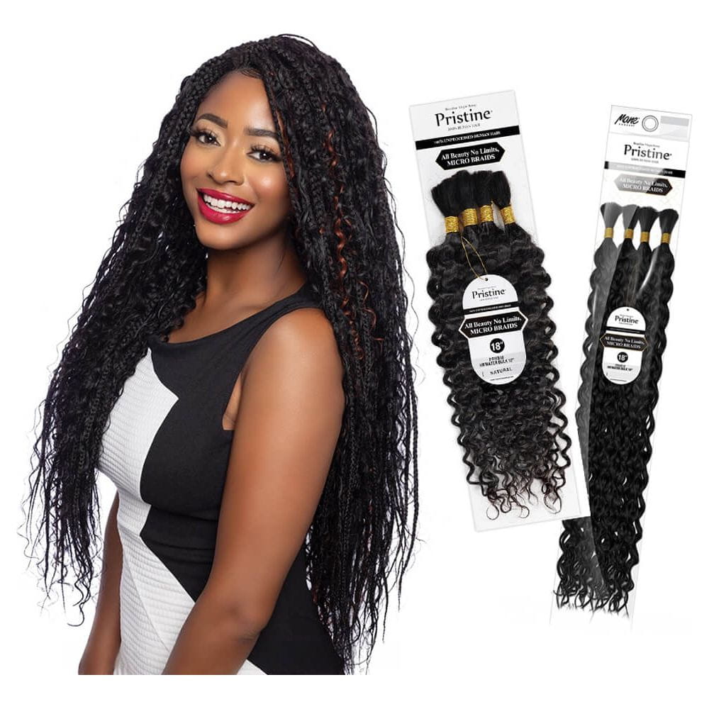 Mane Concept Health & Beauty Mane Concept Pristine Water Bulk 100% Unprocessed Human Hair Braids 18" / 24"