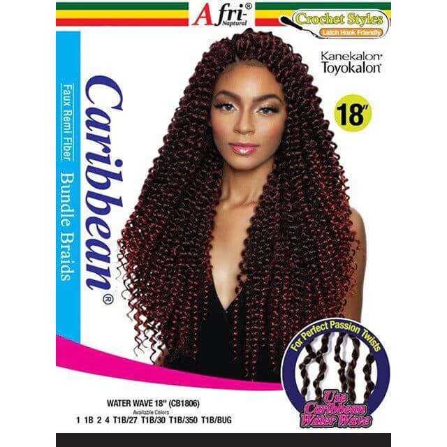 Mane Concept Mane Concept Afri-Naptural Caribbean Water Wave Crochet Braid Kanékalon 18''