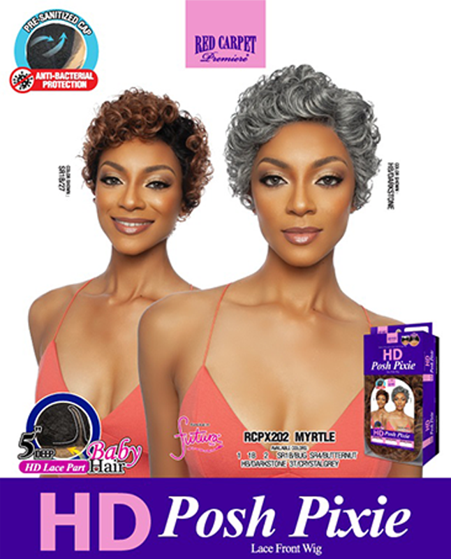 Mane Concept Mane Concept Red Carpet 5 Pixie Lace Front Futura Perücke Myrtle 8 - Cheveux synthétiques