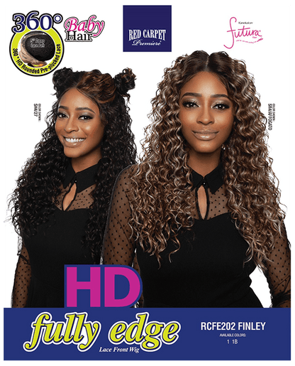 Mane Concept Mane Concept Red Carpet HD 360 Fully Edge Lace Front Futura Perücke Finley 23 _ Cheveux synthétiques