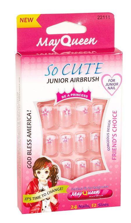MayQueen Airbrush Nails For Junior Nails - NAILS 22111