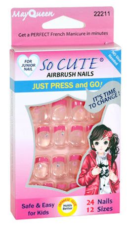 MayQueen Airbrush Nails For Junior Nails - Nails 22211
