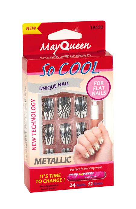 MayQueen Unique Nail Metallic For Flat Nails - Nails 18430