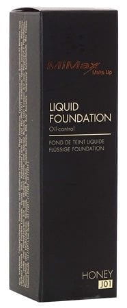 MiMax Mimax Liquid Foundation J01 Honey 30ml MiMax MakeUp Liquid Foundation 30ml