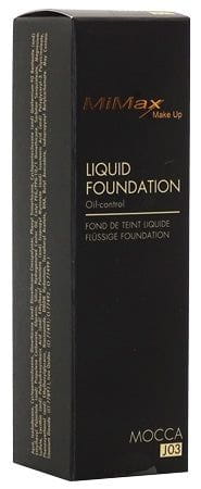 MiMax Mimax Liquid Foundation J03 Mocca 30ml MiMax MakeUp Liquid Foundation 30ml