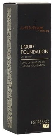 MiMax Mimax Liquid Foundation J05 Espresso 30ml MiMax MakeUp Liquid Foundation 30ml