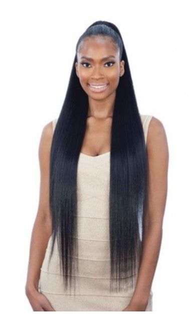 Model Model Equal Silky Straight Yaky 32" Ponytail Cheveux synthétiques | gtworld.be 