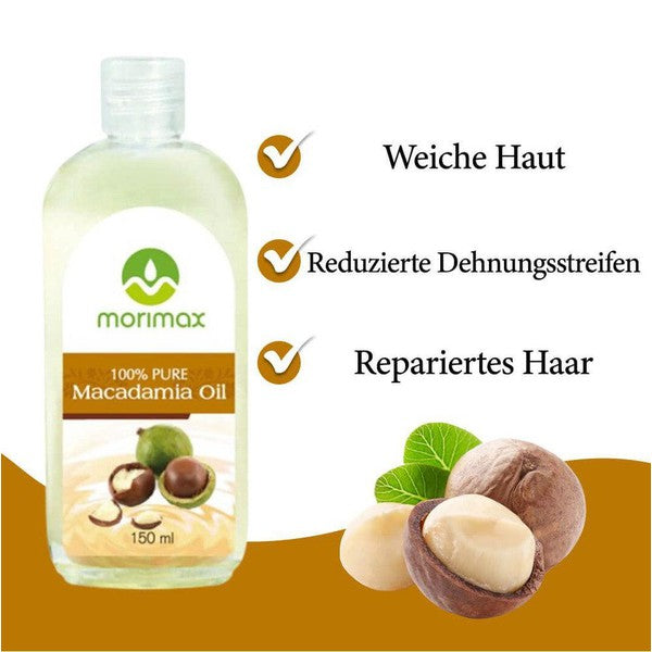 Morimax 100% Pure Macadamia Nut Oil 150ml | gtworld.be 