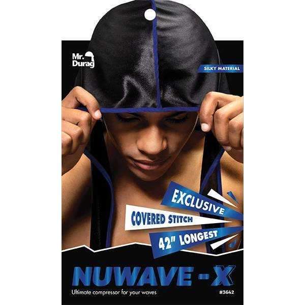 Mr.Durag Mr. Durag NuWave-X Black with Blue Strippe