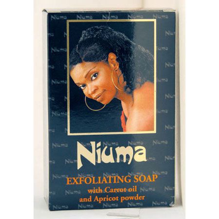 Niuma Niuma Exfoliating Soap With Carrot oil and Apricot powder 200g    