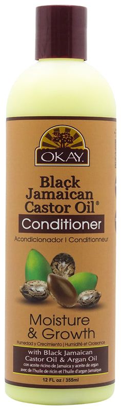 Okay Okay Black Jamaican Castor Oil Conditioner Moisture & Growth 355ml